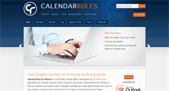 Desktop Screenshot of calendarrulesforoutlook.com